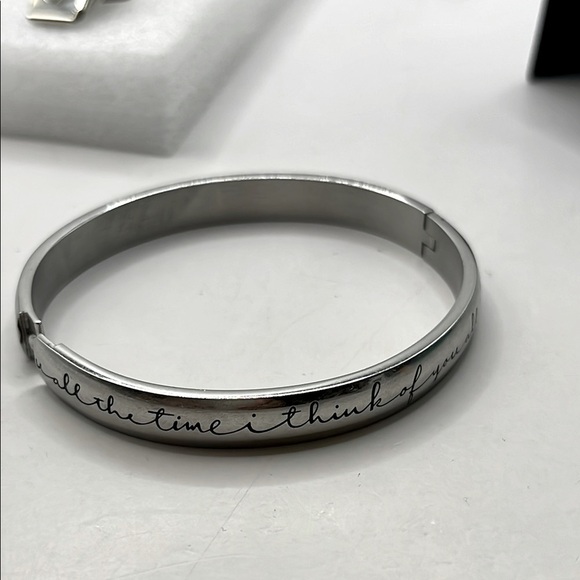 Bracelet VTG HMK LIC  I Think of You All The Time Stainless Steel - Picture 10 of 12